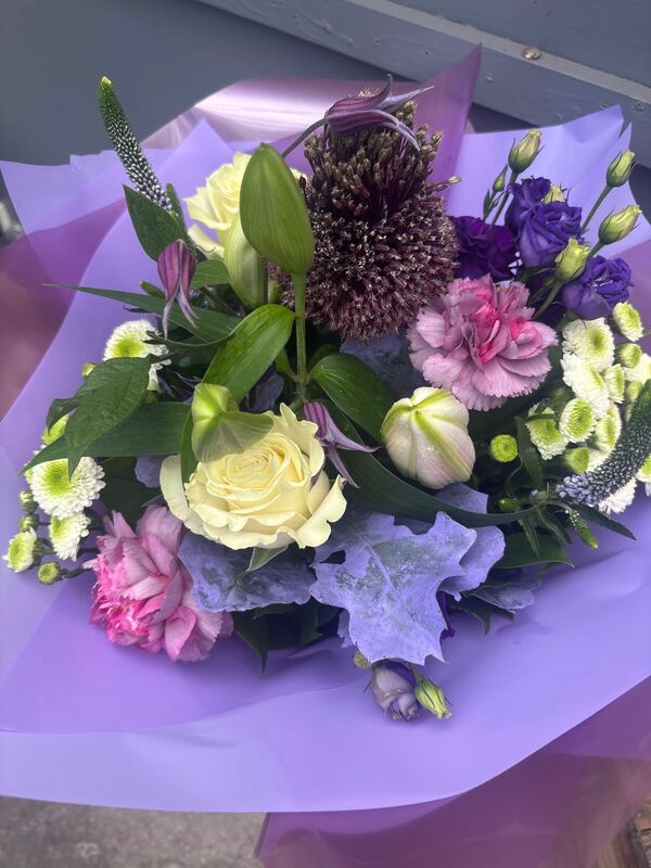 Flowers delivered to customer