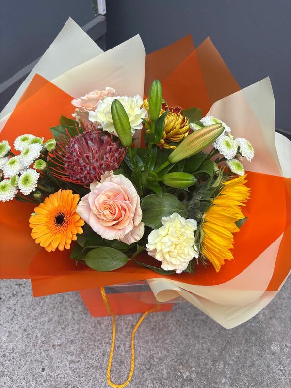 Flowers delivered to customer