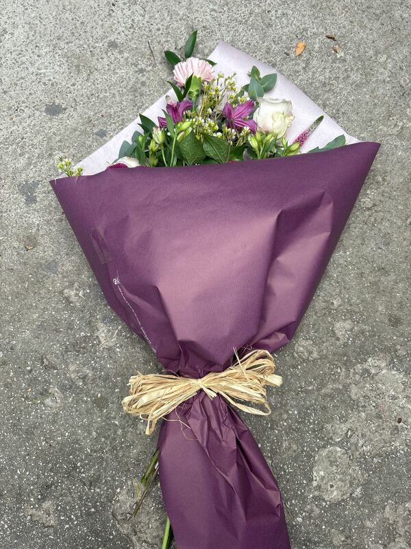 Flowers delivered to customer