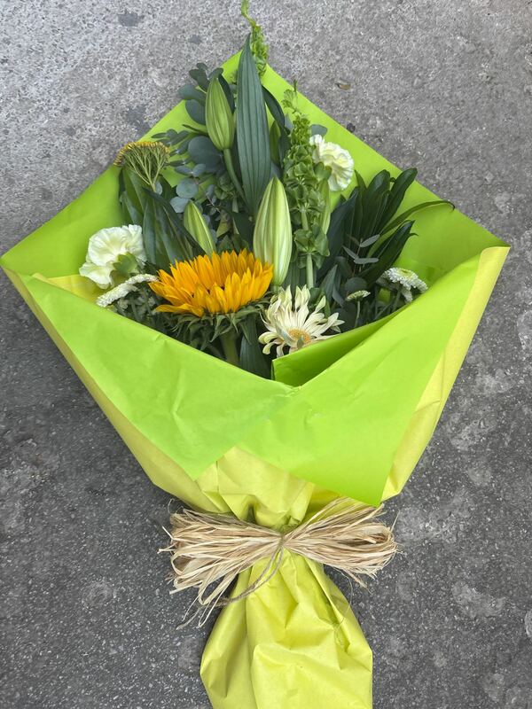 Flowers delivered to customer