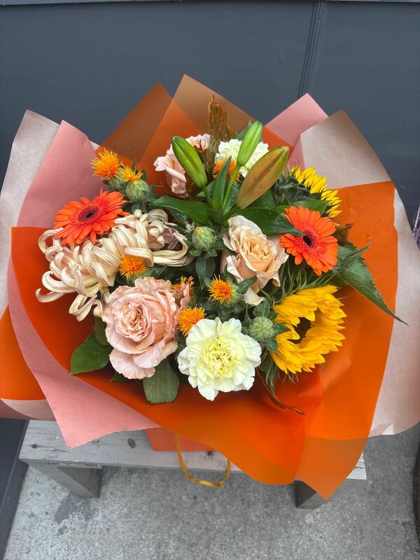 Flowers delivered to customer