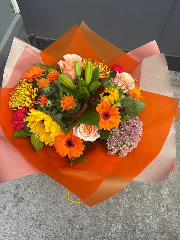 Flowers delivered to customer