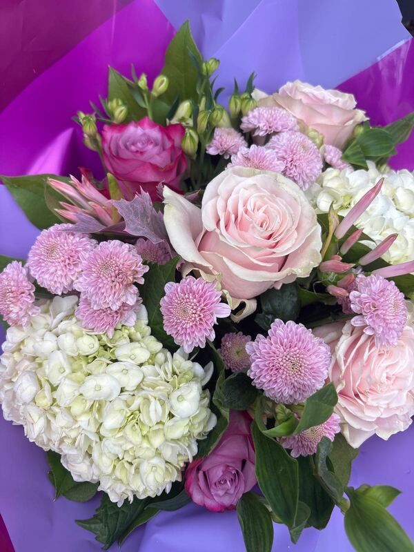 Flowers delivered to customer