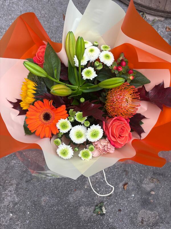 Flowers delivered to customer