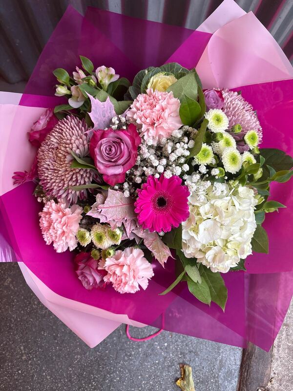 Flowers delivered to customer