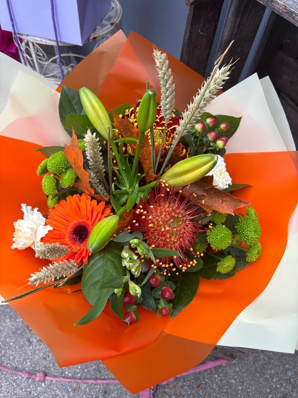 Flowers delivered to customer