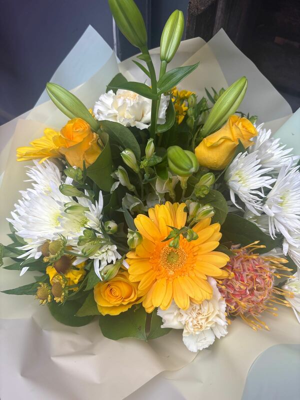 Flowers delivered to customer