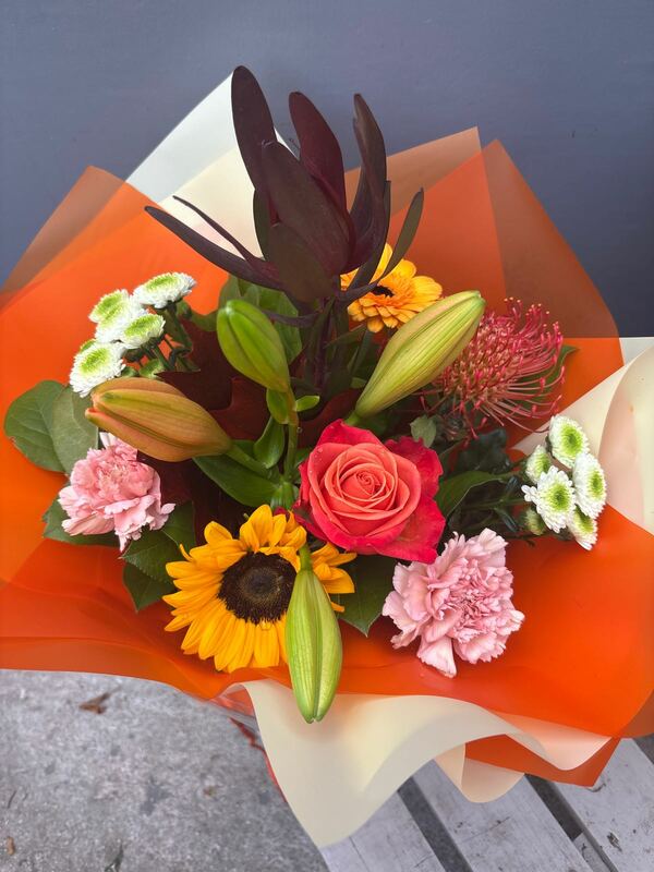 Flowers delivered to customer
