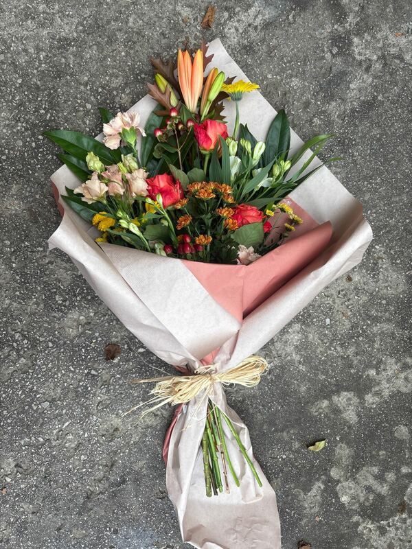 Flowers delivered to customer