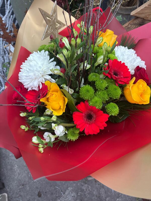 Flowers delivered to customer