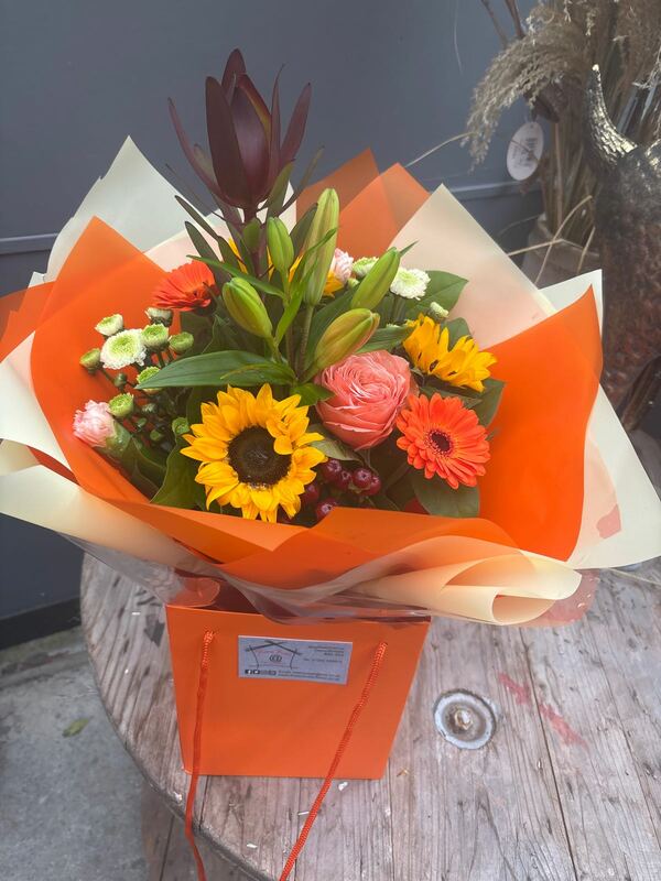 Flowers delivered to customer