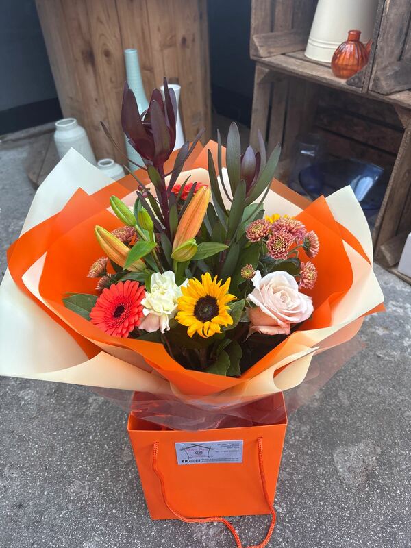Flowers delivered to customer