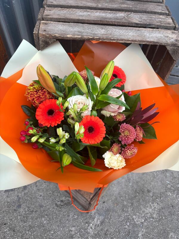 Flowers delivered to customer