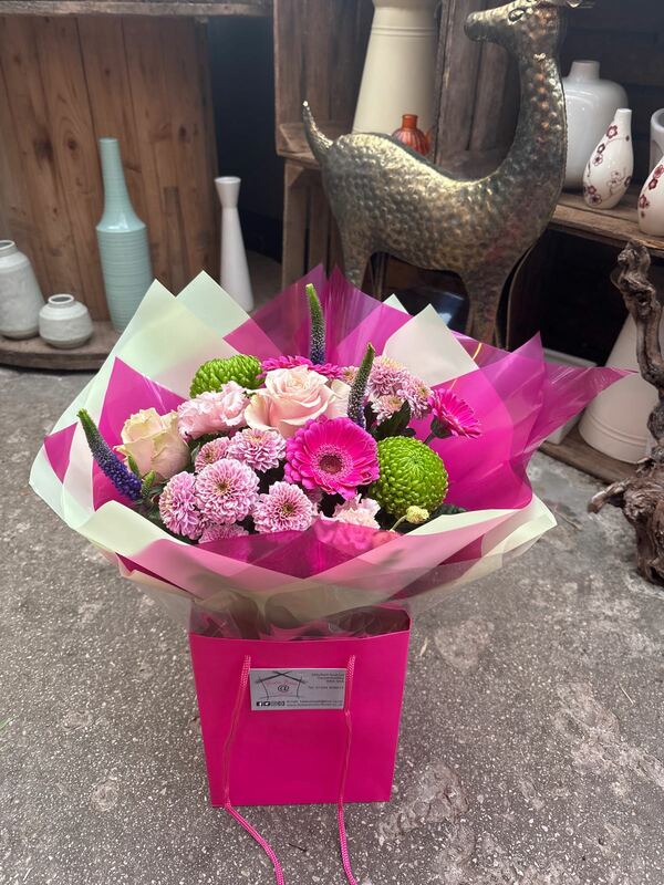 Flowers delivered to customer