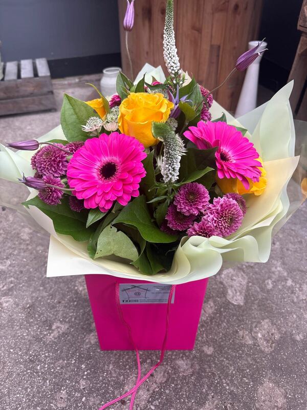 Flowers delivered to customer