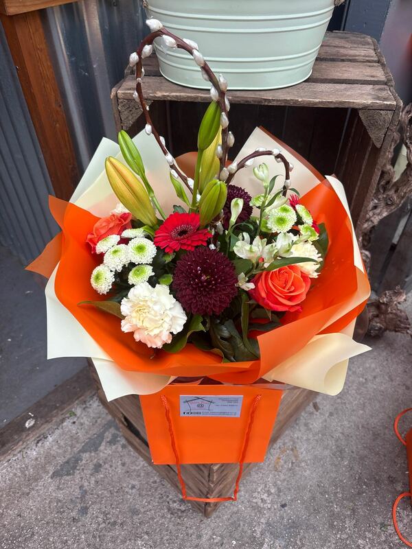 Flowers delivered to customer