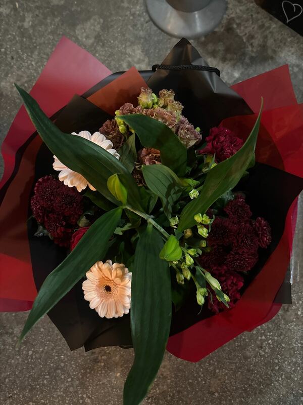 Flowers delivered to customer