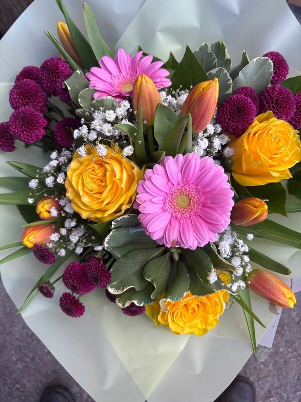 Flowers delivered to customer