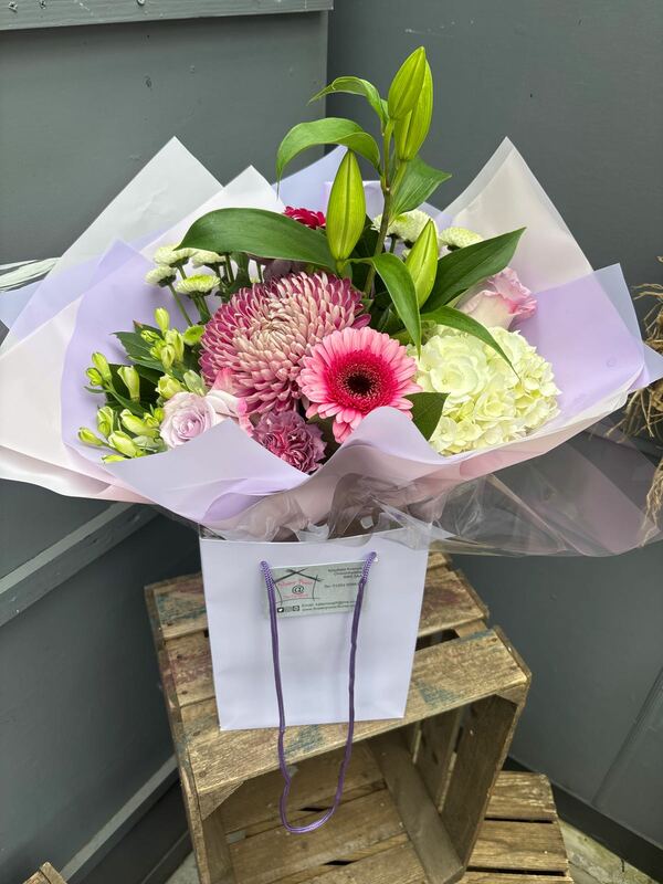 Flowers delivered to customer