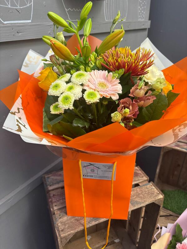 Flowers delivered to customer