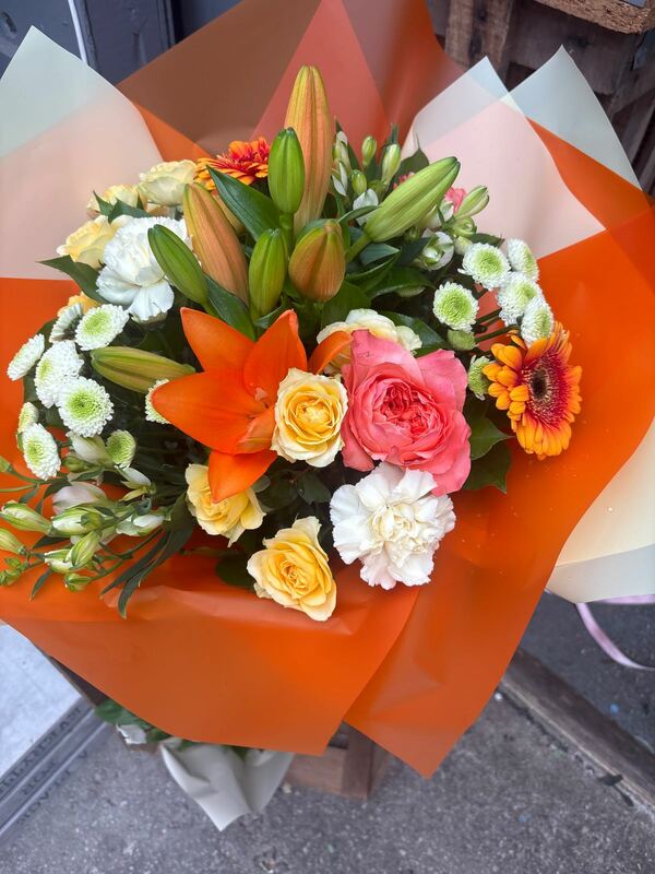 Flowers delivered to customer