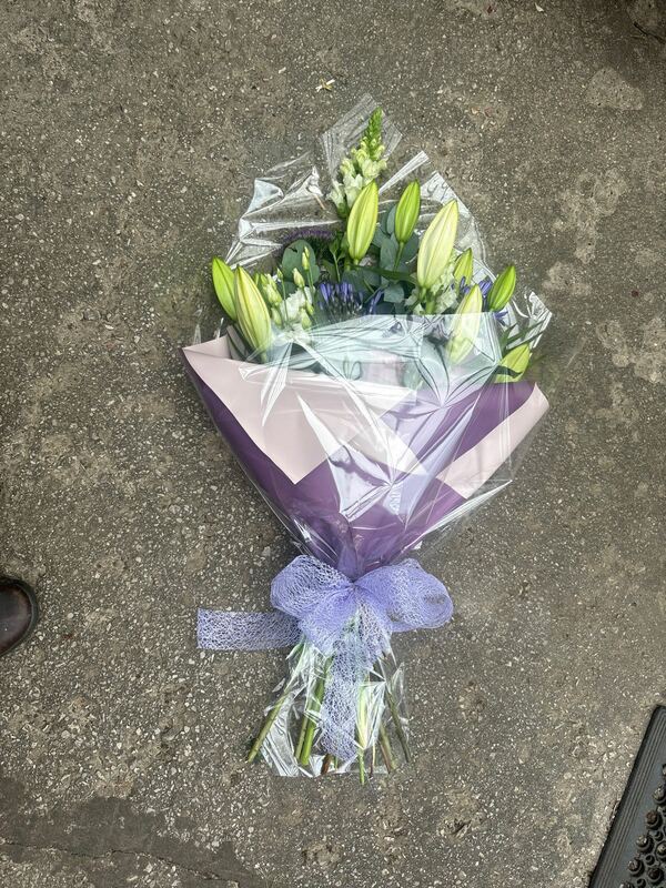 Flowers delivered to customer