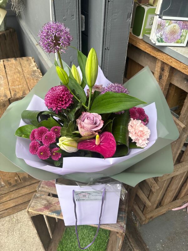 Flowers delivered to customer