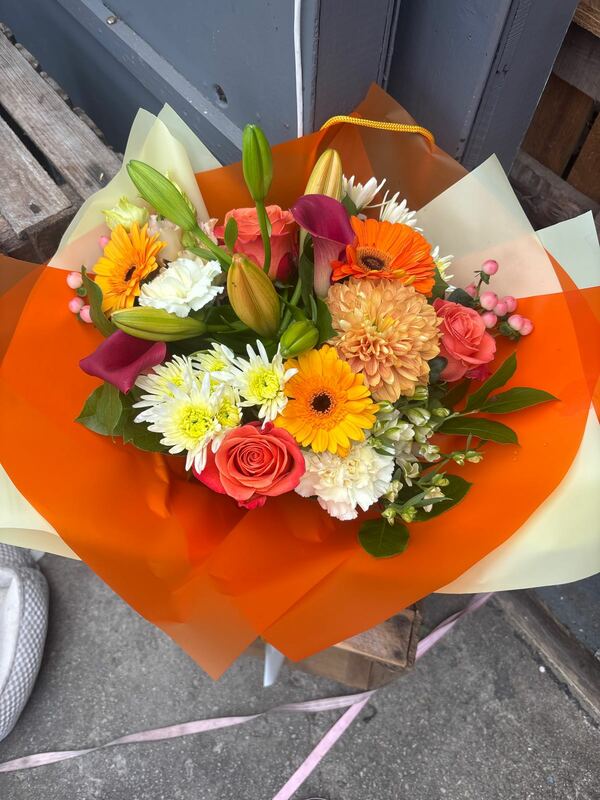 Flowers delivered to customer