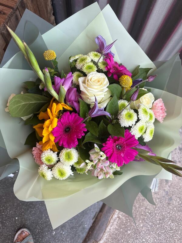 Flowers delivered to customer