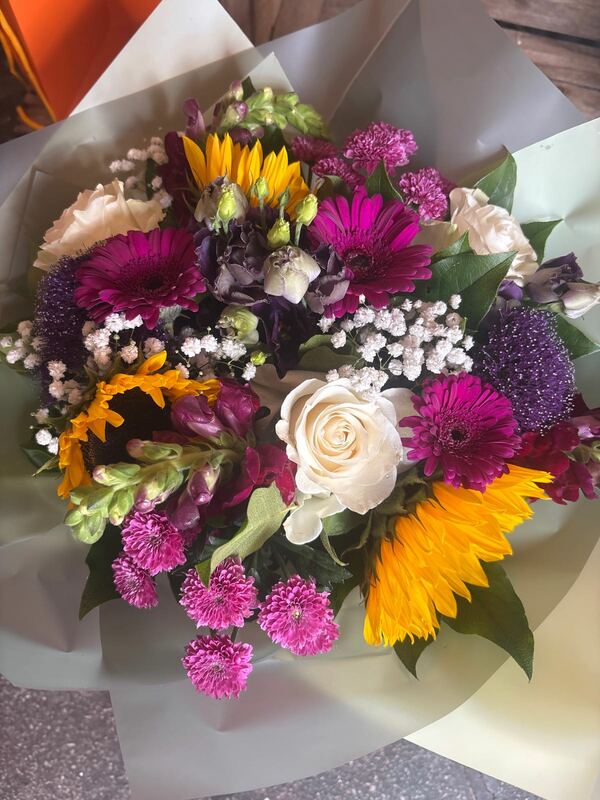 Flowers delivered to customer