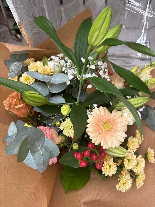 Flowers delivered to customer