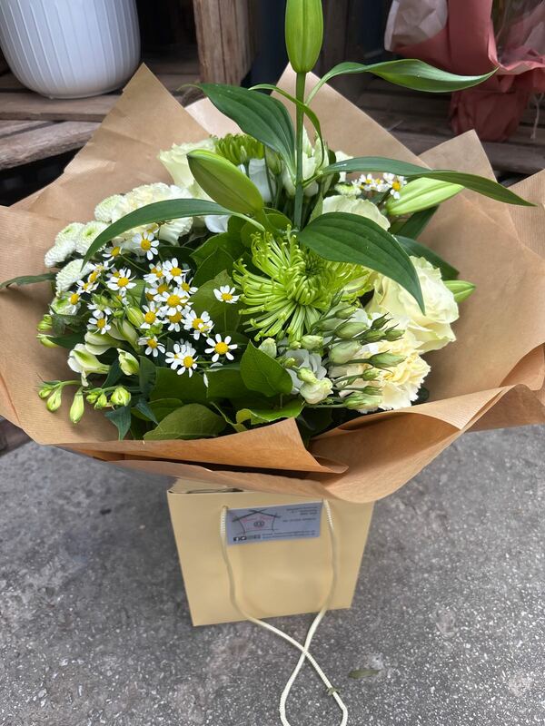 Flowers delivered to customer