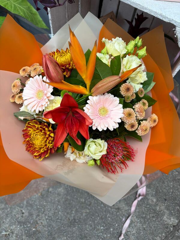 Flowers delivered to customer