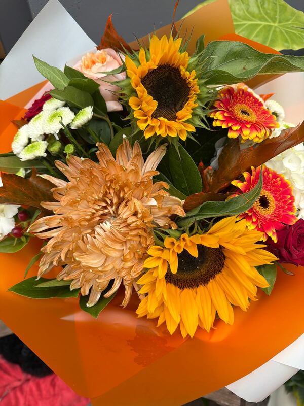 Flowers delivered to customer
