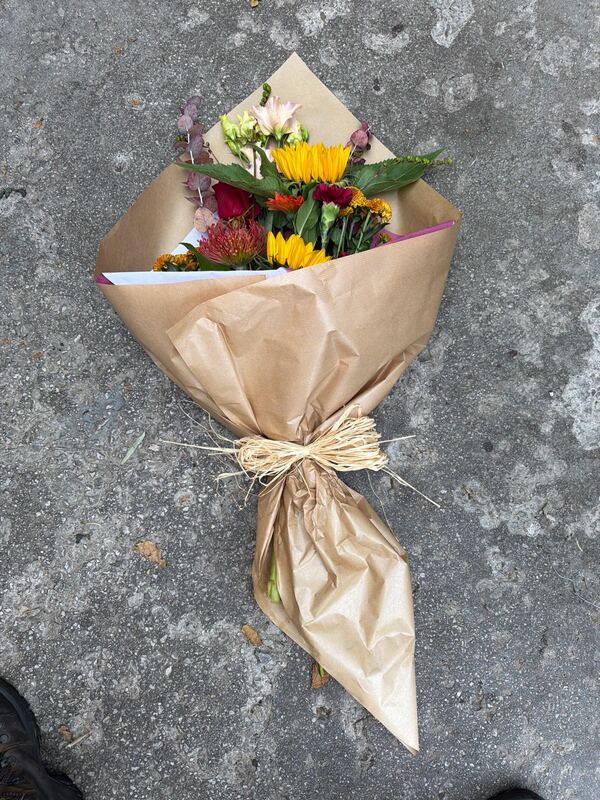 Flowers delivered to customer