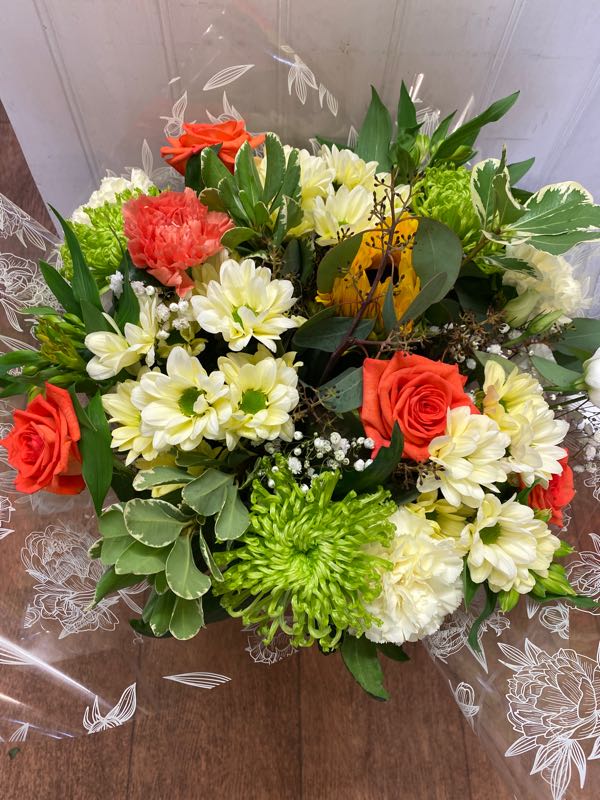 Flowers delivered to customer