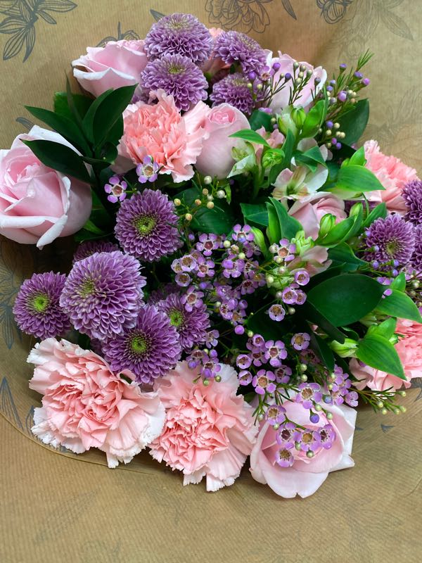 Flowers delivered to customer