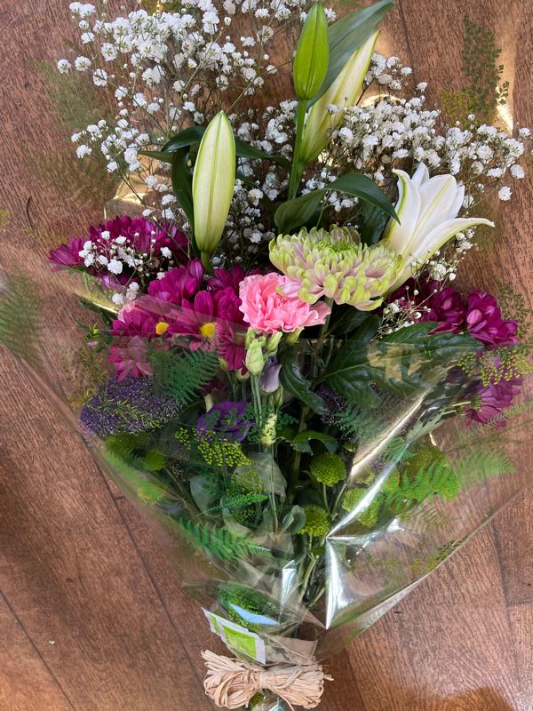 Flowers delivered to customer