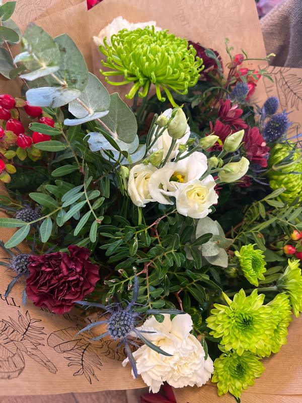 Flowers delivered to customer