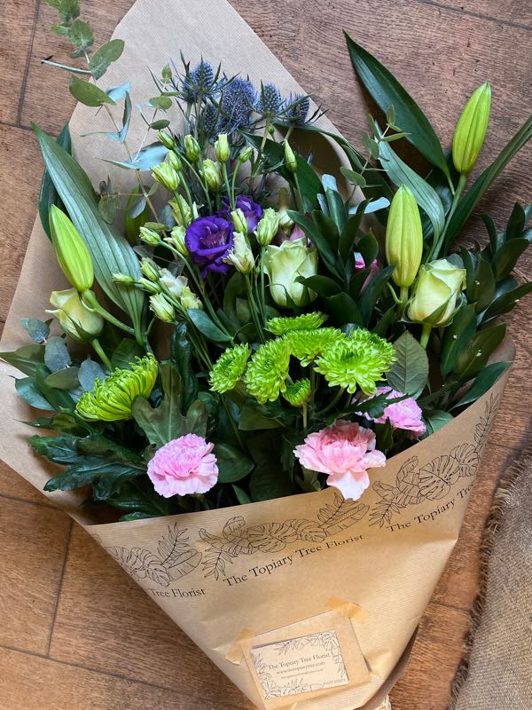 Flowers delivered to customer