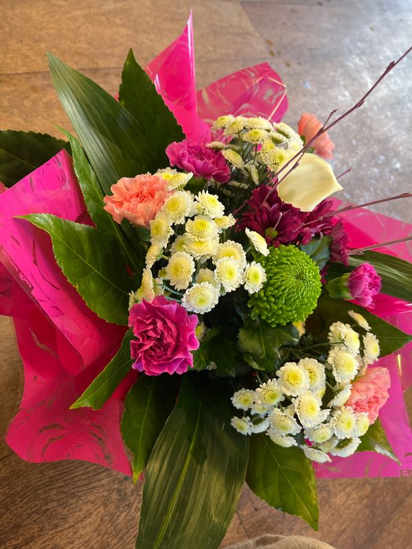 Flowers delivered to customer