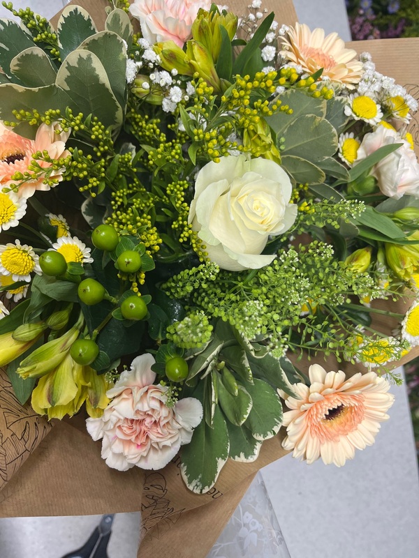 Flowers delivered to customer