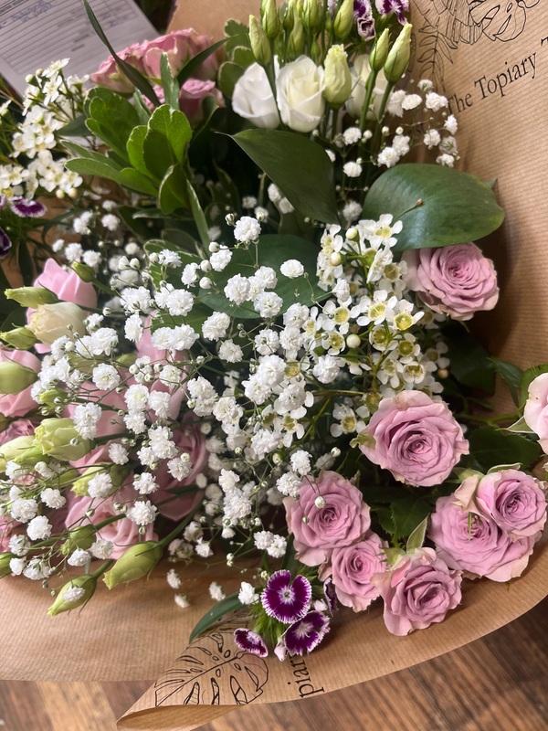 Flowers delivered to customer