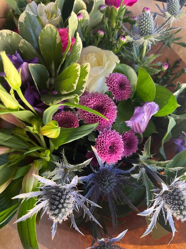 Flowers delivered to customer