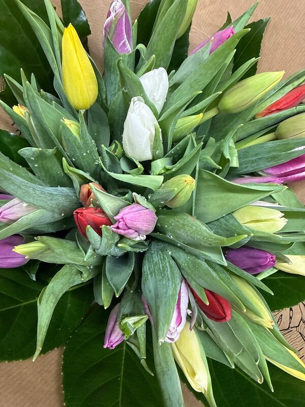 Flowers delivered to customer