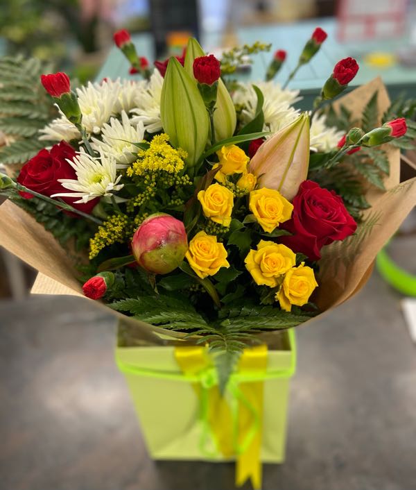 Flowers delivered to customer