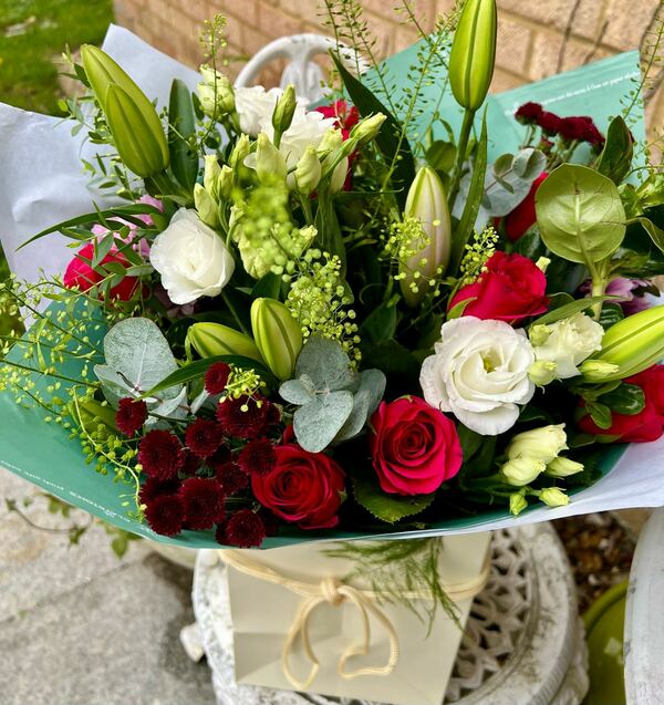 Flowers delivered to customer