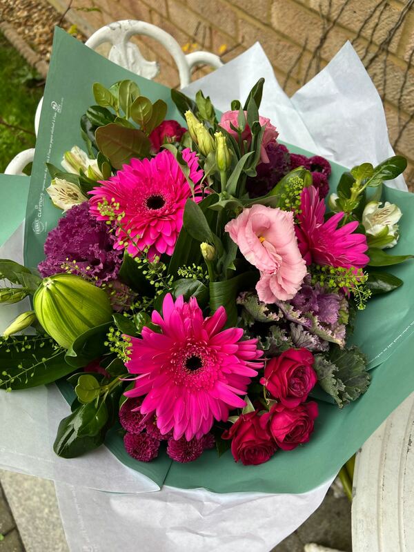 Flowers delivered to customer