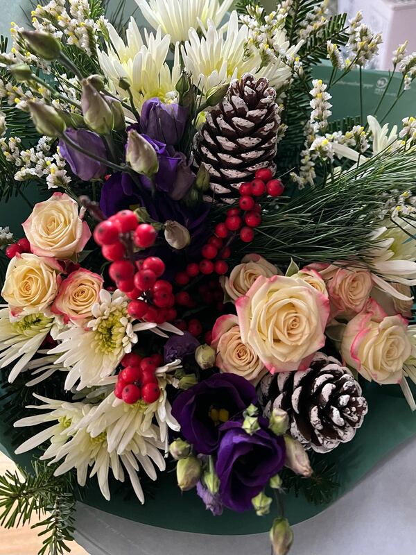 Flowers delivered to customer