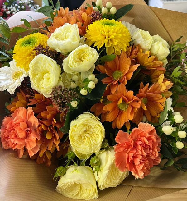 Flowers delivered to customer